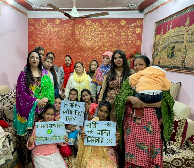 मुस्लिम राष्ट्रीय मंच की महिलाओं ने धूमधाम से मनाया अंतर्राष्ट्रीय महिला दिवस