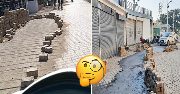 नाहन में ‘‘कद्दू की बेल में संतरे’’ की कहावत चरितार्थ, टाइलों के साथ कंकरीट पैच…