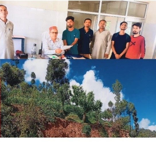 गांव की समस्याओं को लेकर उप प्रभारी अधीक्षक कफोटा से मिला नव युवक मंडल चढ़ेऊ का प्रतिनिधि मंडल