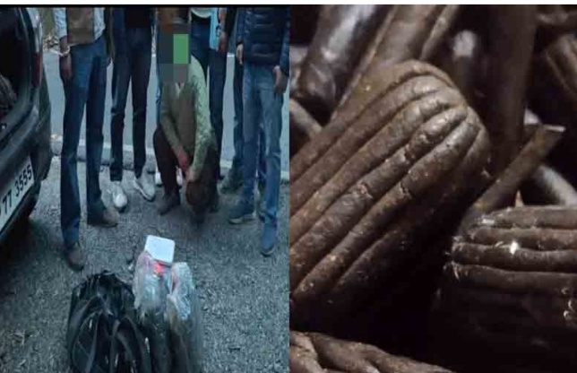 सिरमौर पुलिस ने पकड़ी 9 किलो चरस।