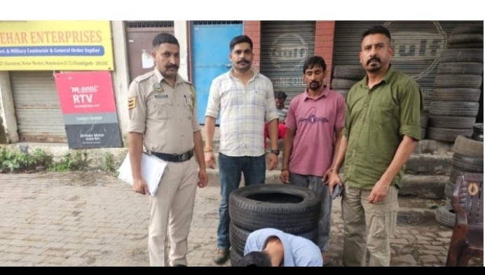नाहन टायर चोरी कांड में एसआईटी ने मनीमाजरा से 4 और अलॉय टायर किए बरामद
