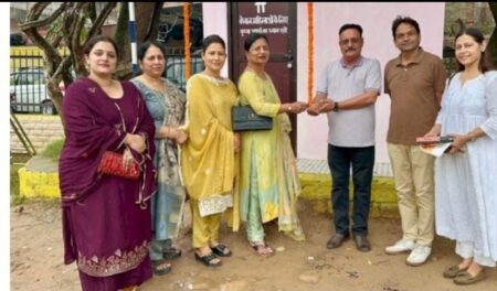 ऐतिहासिक चौगान में रोटरी क्लब संगिनी ने बनवाया पिंक टॉयलेट